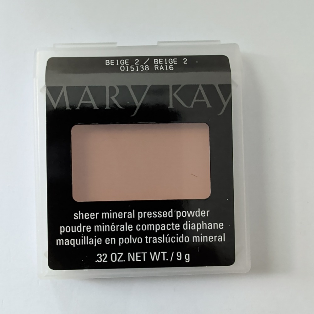 Mary Kay Sheer Mineral Pressed Powder Beige 2 Refill 0.32 oz 015138 RA16